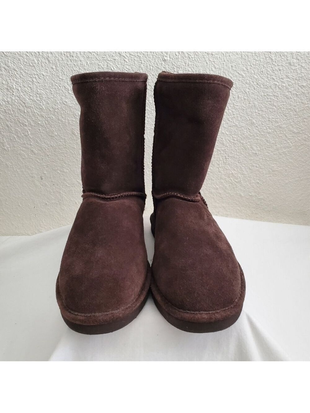 Bearpaw "Dorado II" Leather Suede Short Boot Chocolate Brown Unisex